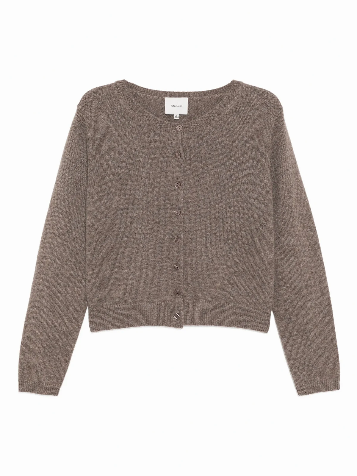 Clara cashmere crew-neck cardigan