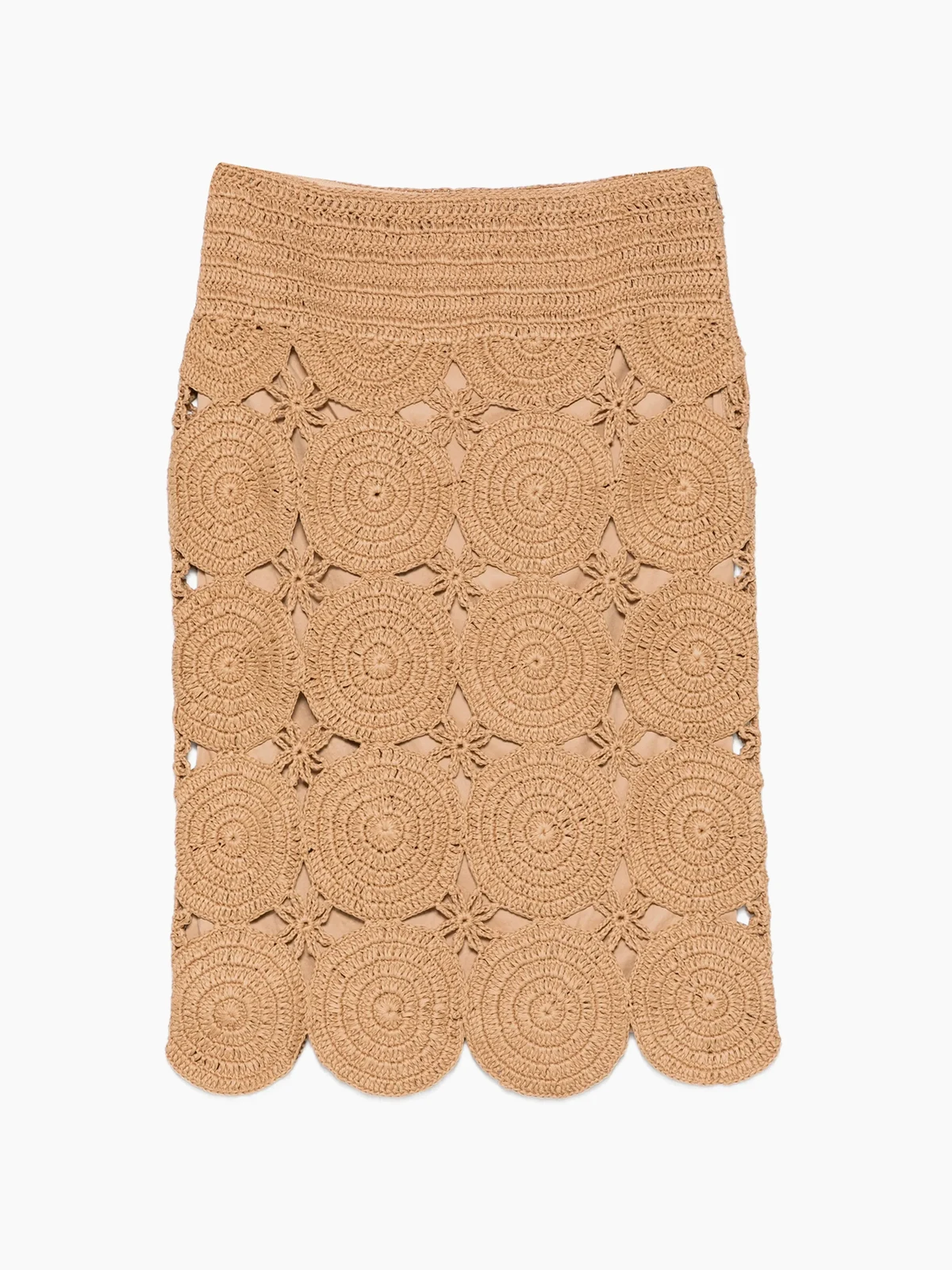 Beep Beep crochet midi skirt