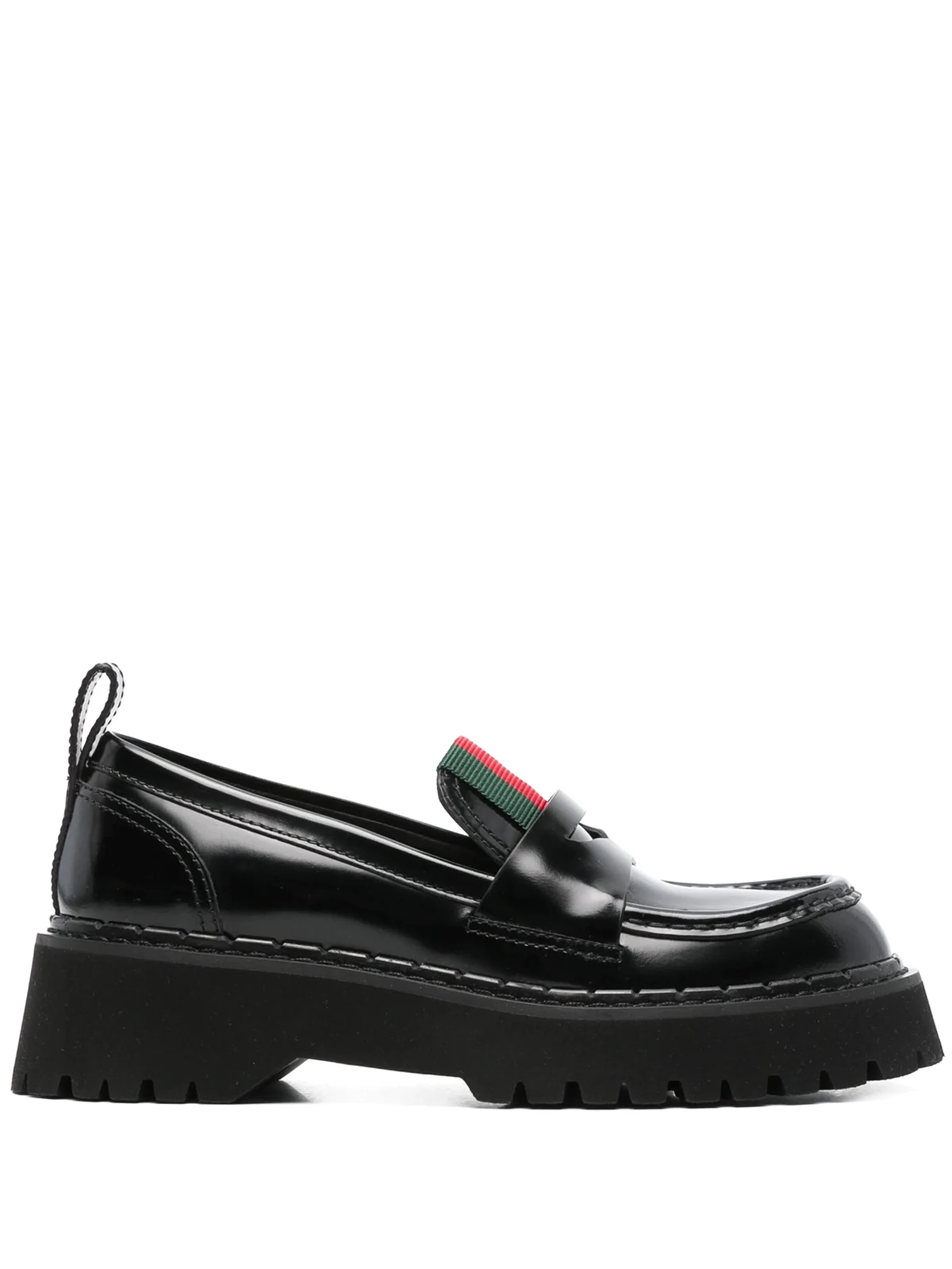 Web-detail loafers