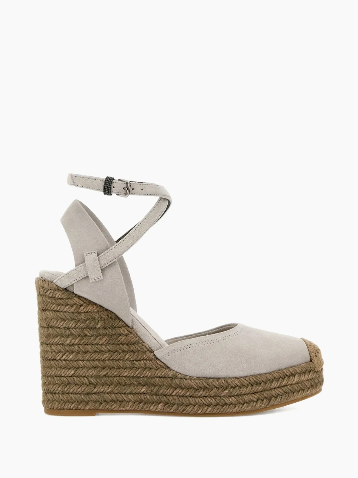 ankle-strap suede espadrilles