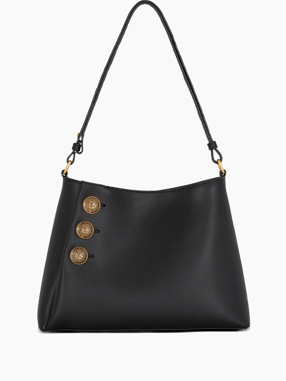 Emblème leather shoulder bag