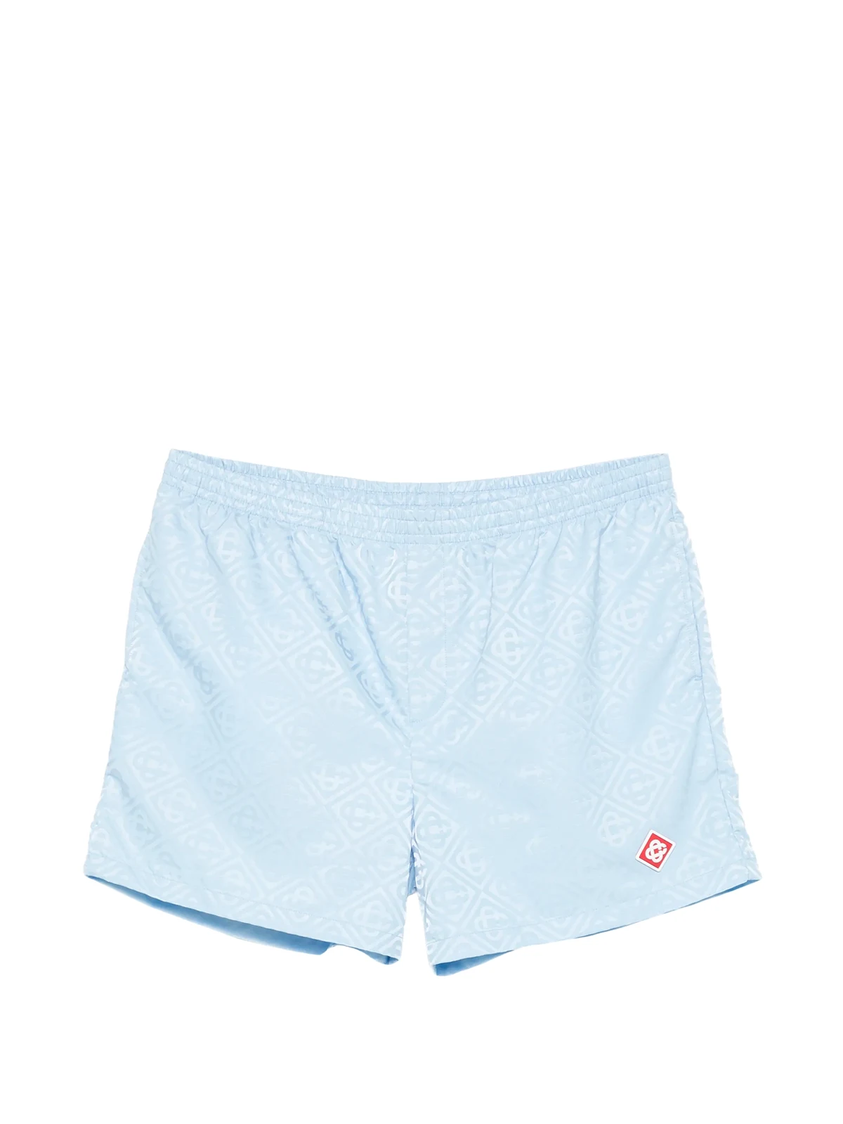 logo-jacquard swim shorts