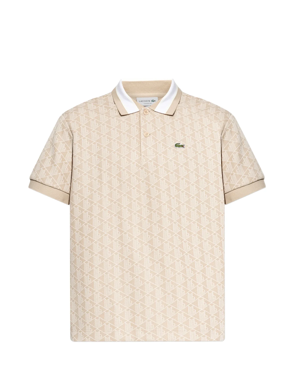 patterned polo shirt