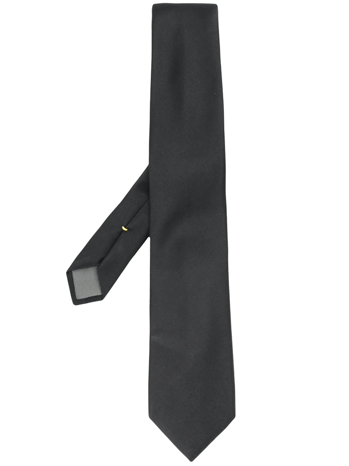 pointed tip silk tie
