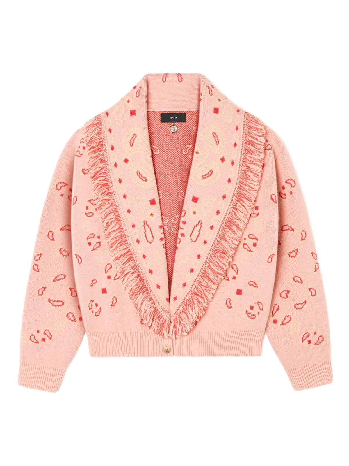 bandana jacquard cardigan