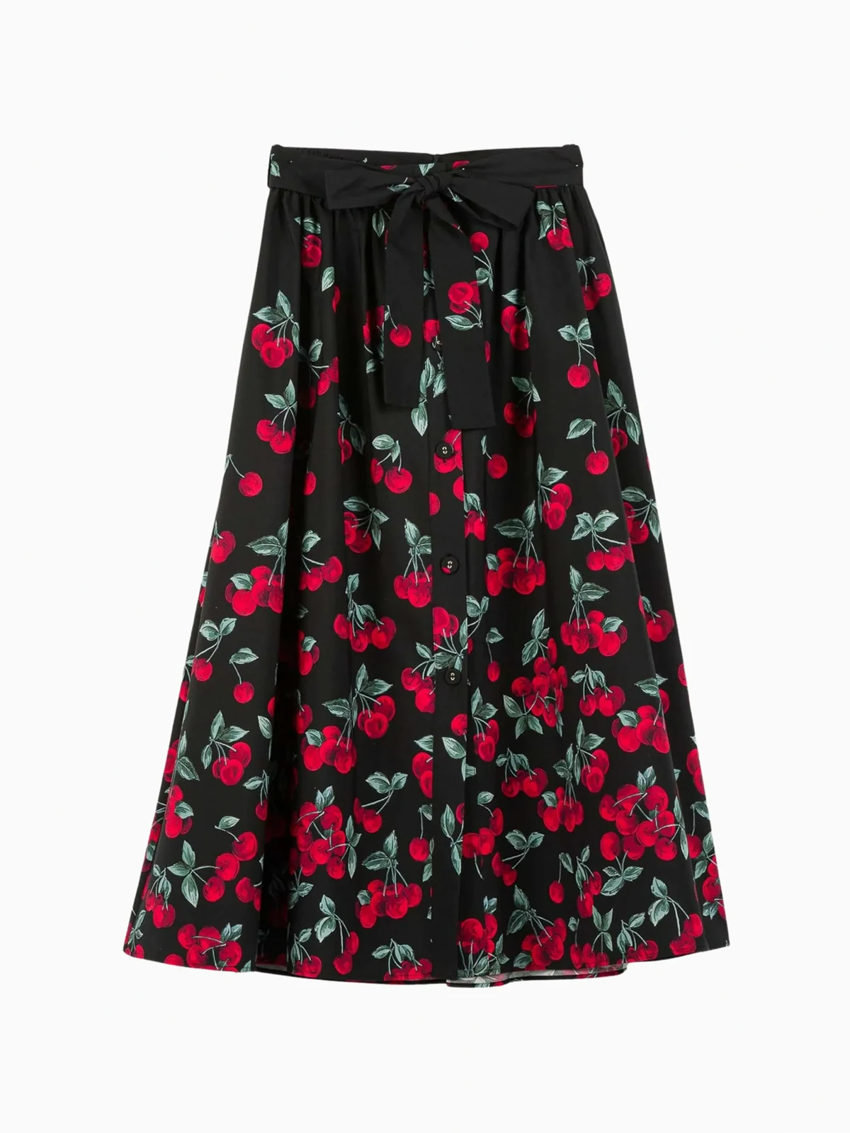 cherry-print skirt