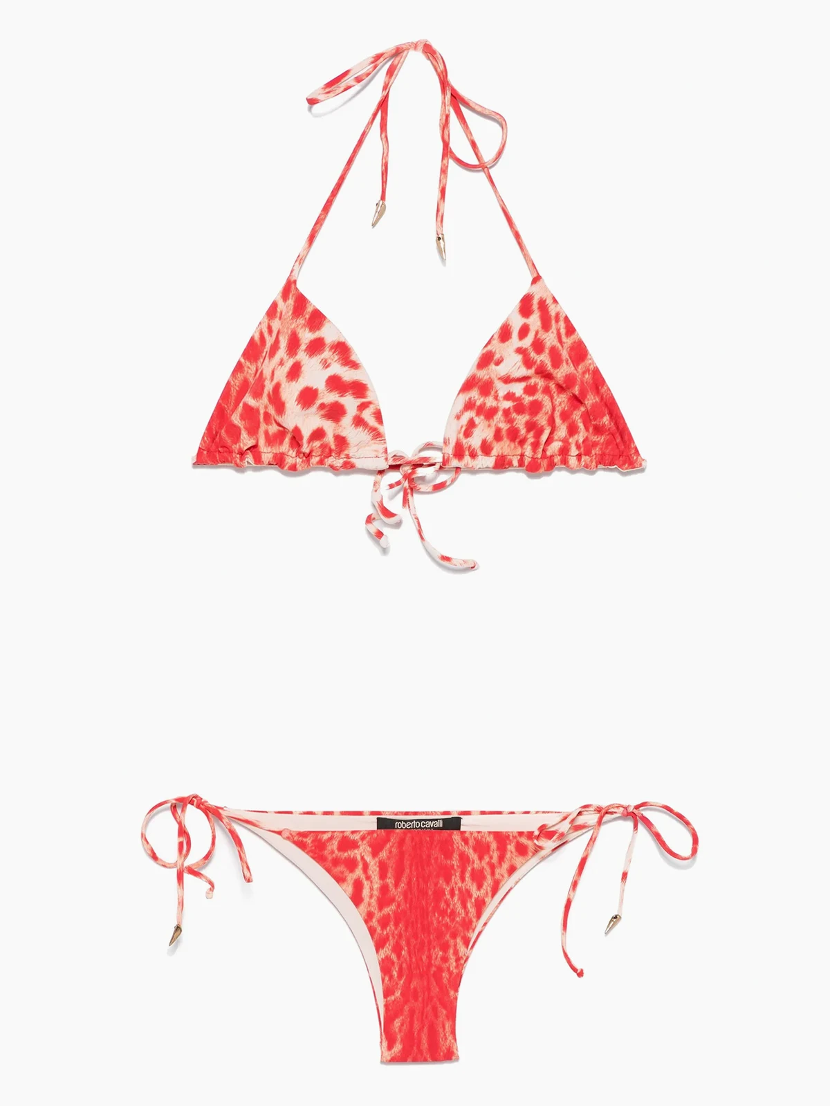 jaguar skin-print bikini