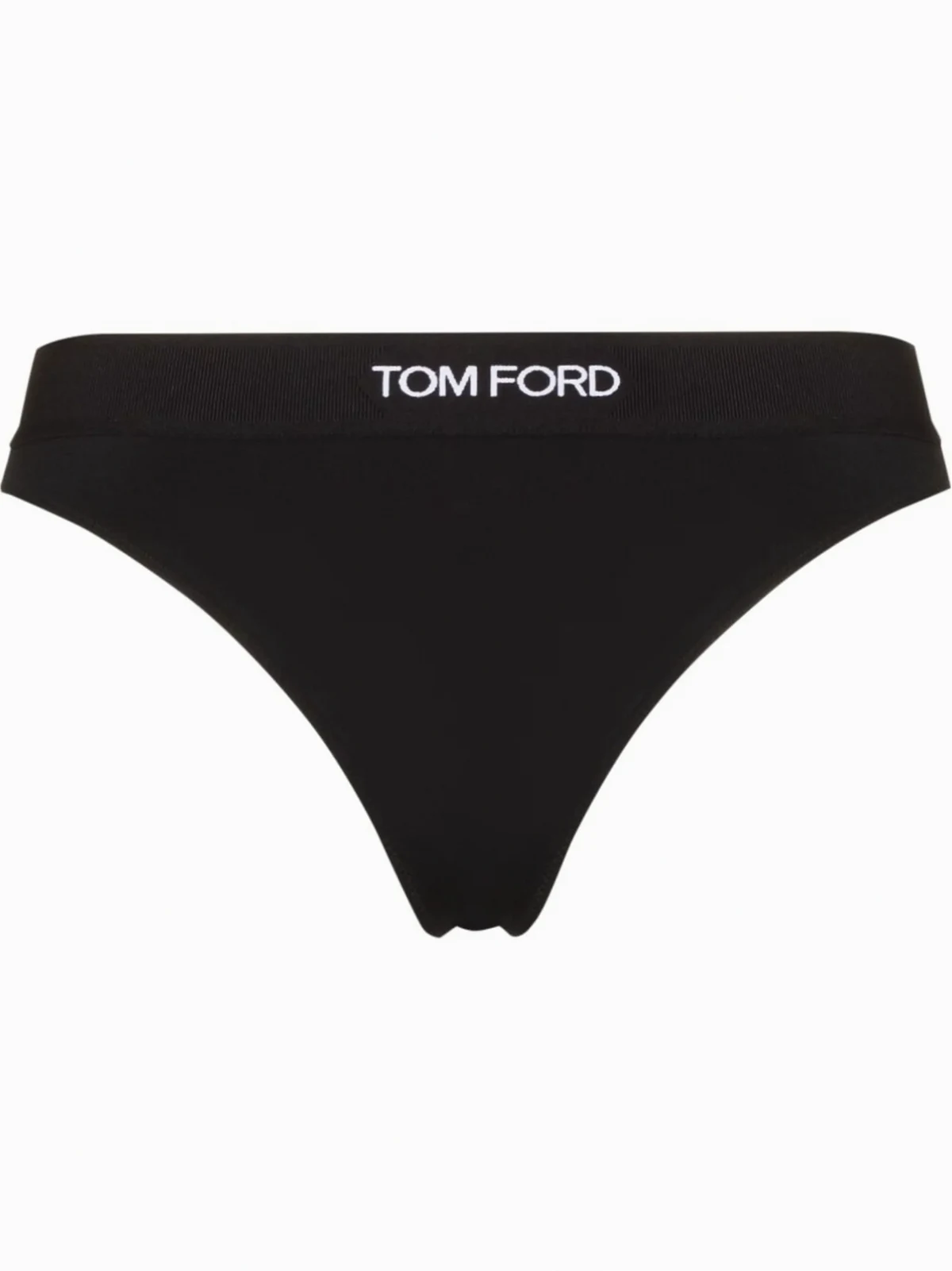 logo-waistband thong