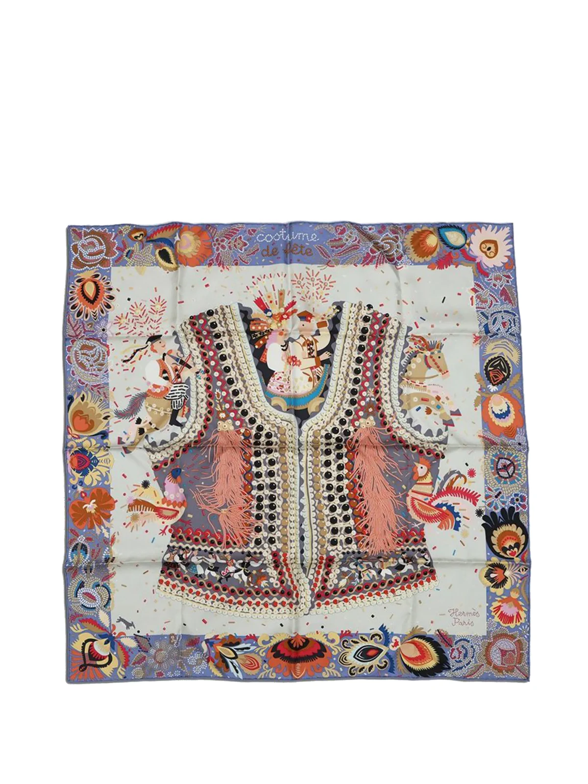 2000-2025 Costume de Fete Silk Scarf 90 scarves