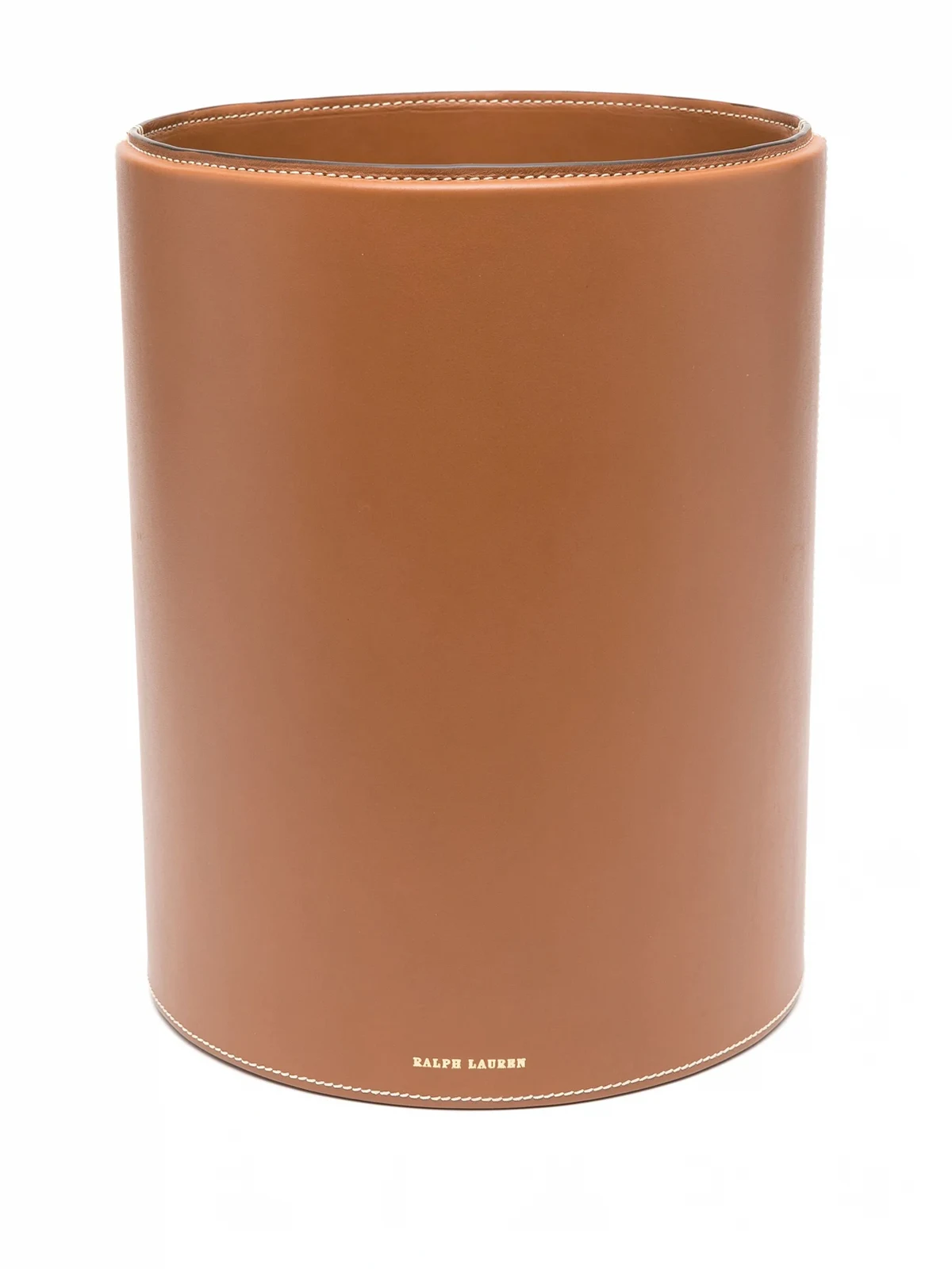 Brennan leather waste bin