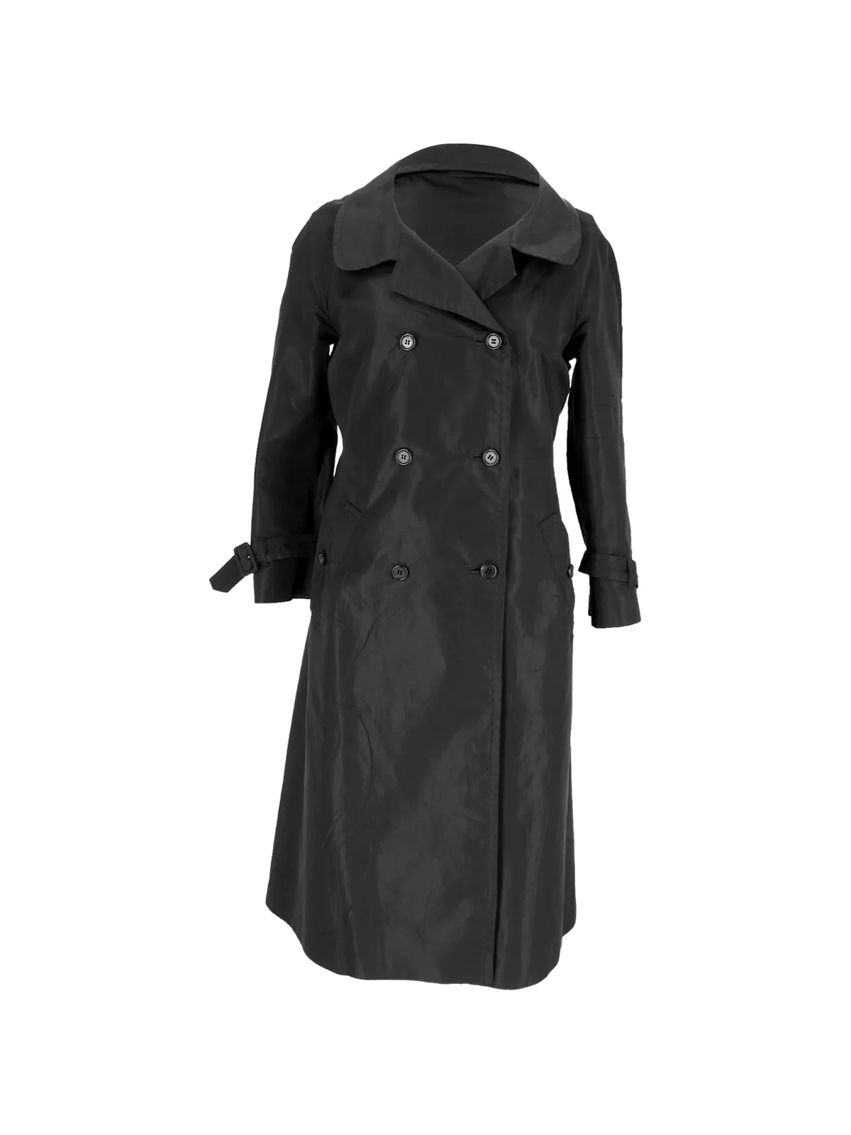 double-breasted trench coat