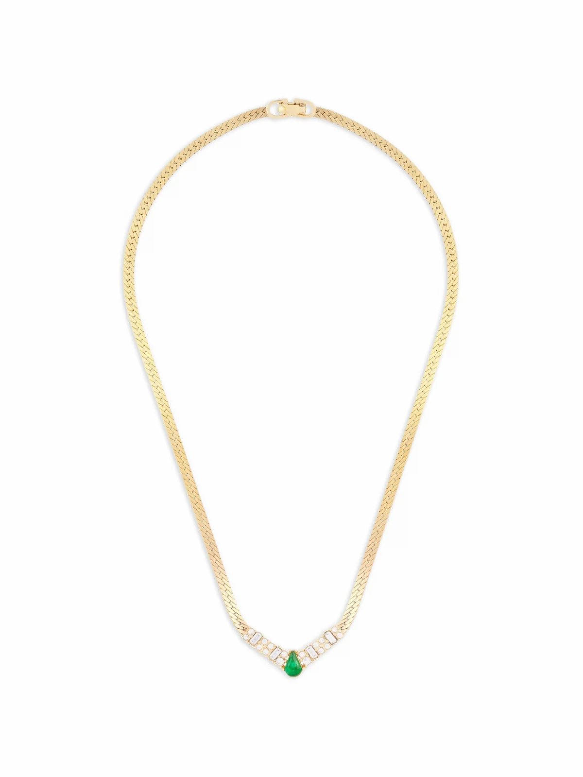 1980s V-detail necklace