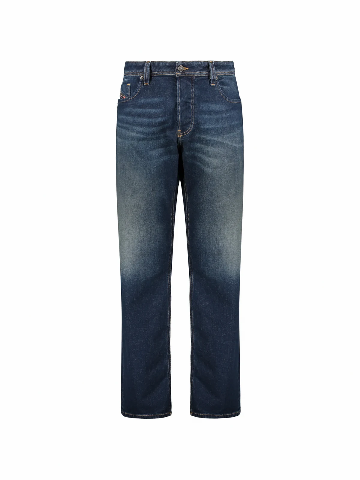 faded-efffect cotton jeans