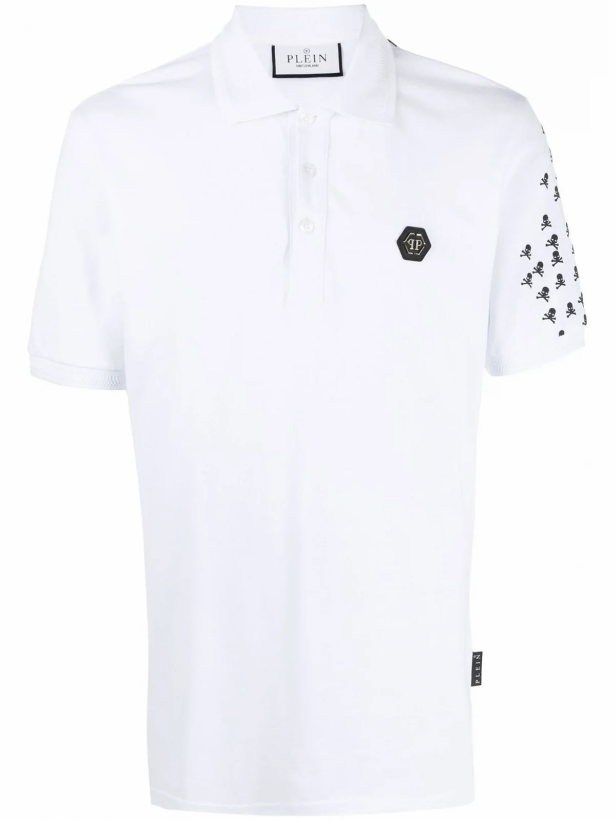 Skull and Bones cotton polo shirt