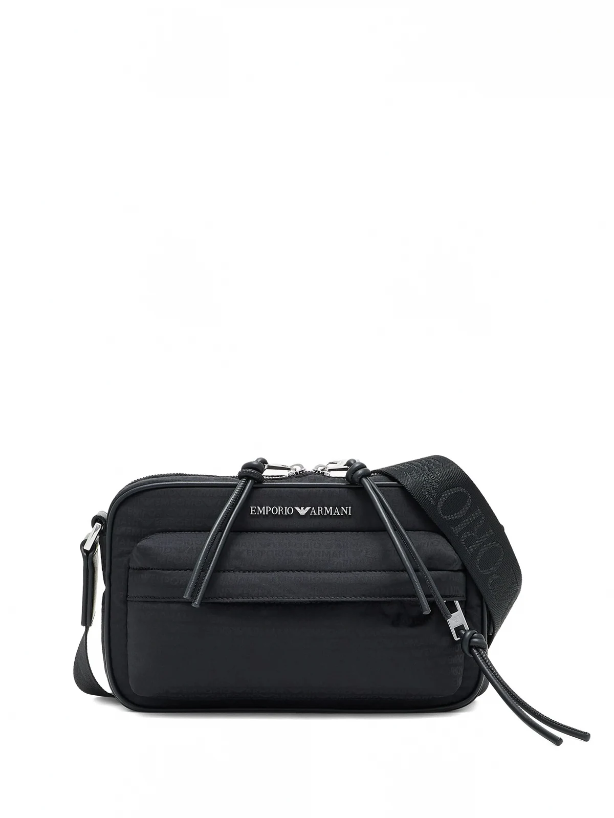 logo-plaque crossbody messenger bag