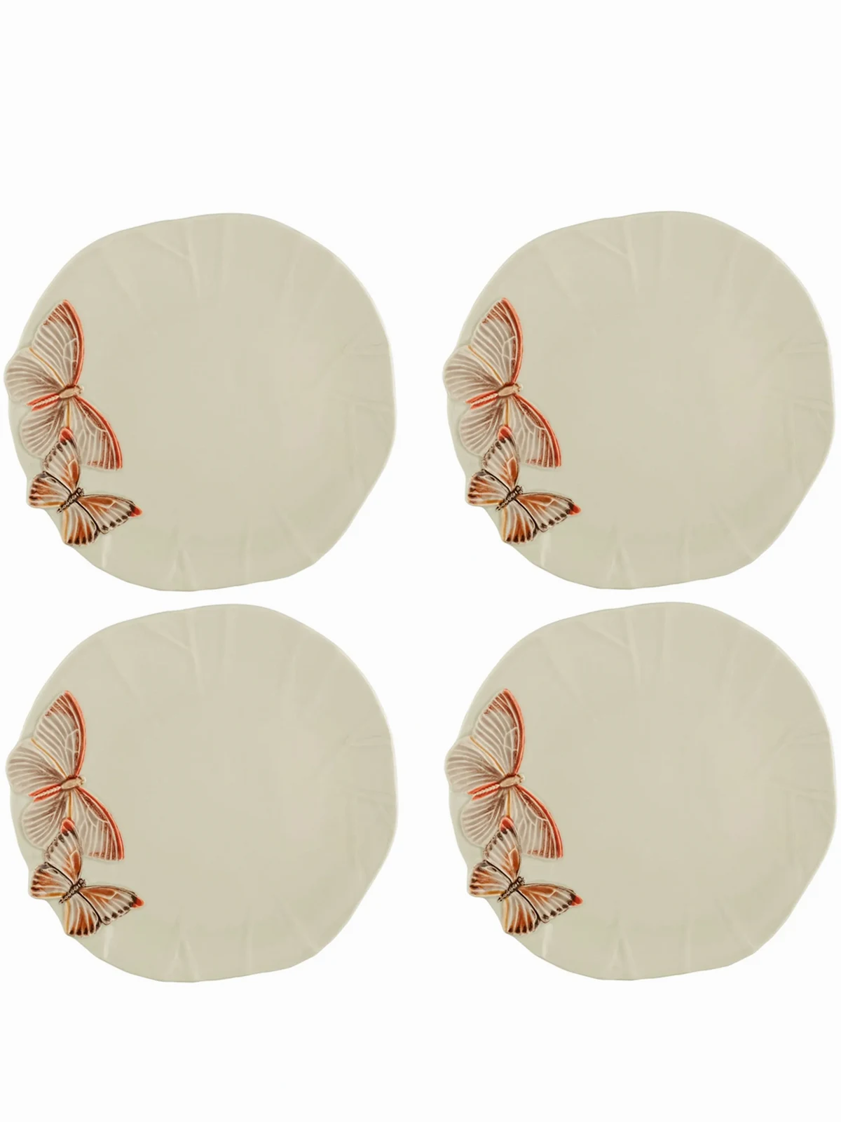 Cloudy Butterflies dinner plates (set of four)