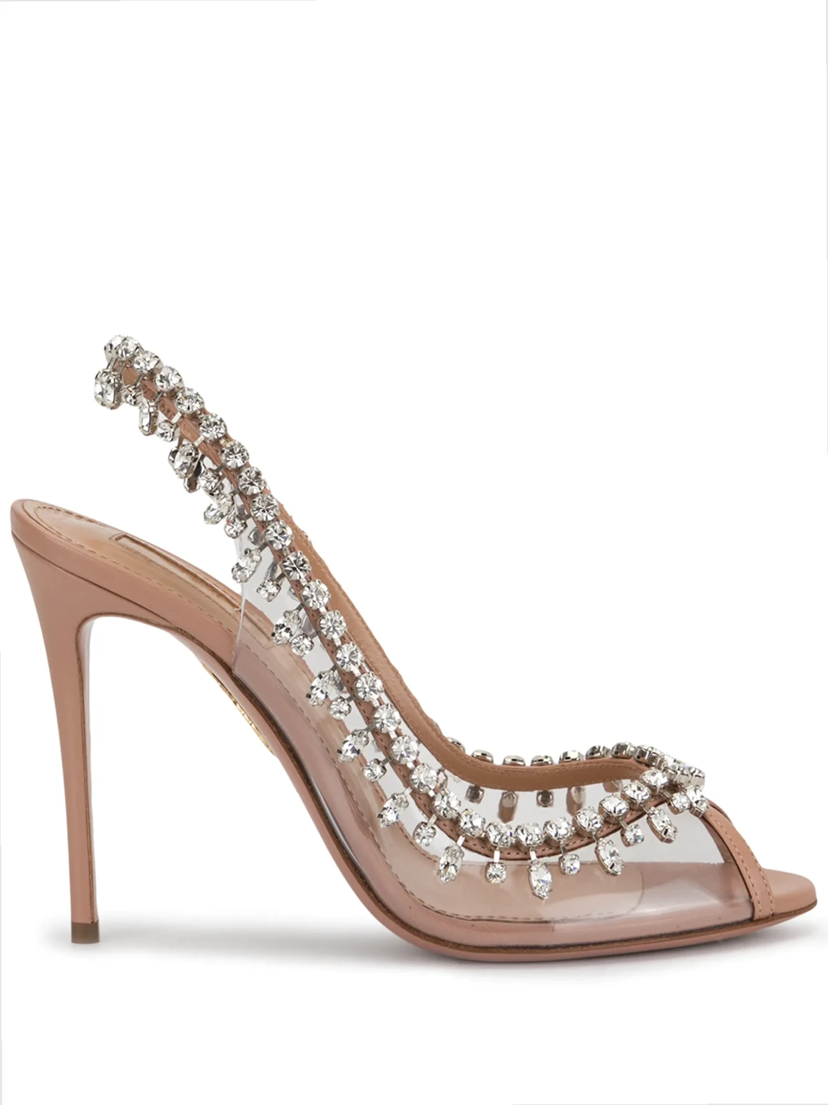 110mm Temptation crystal-embellished pumps