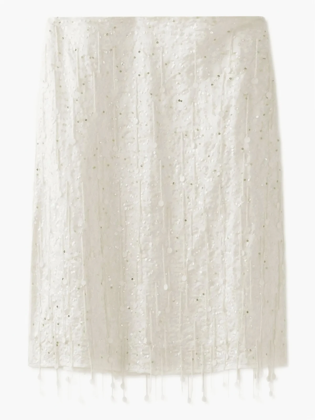 Fidan beaded tassel midi skirt