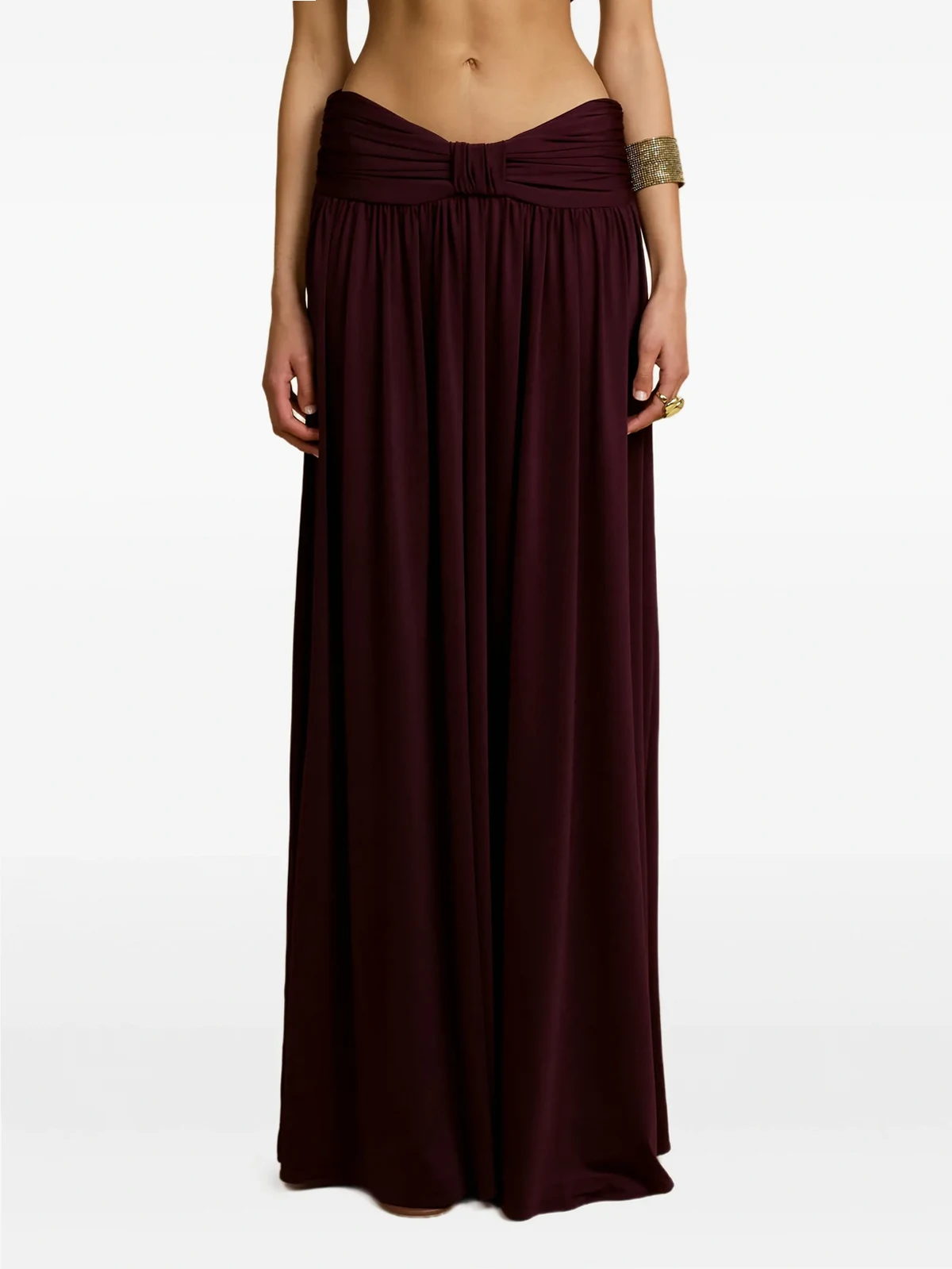 Alessia draped maxi skirt