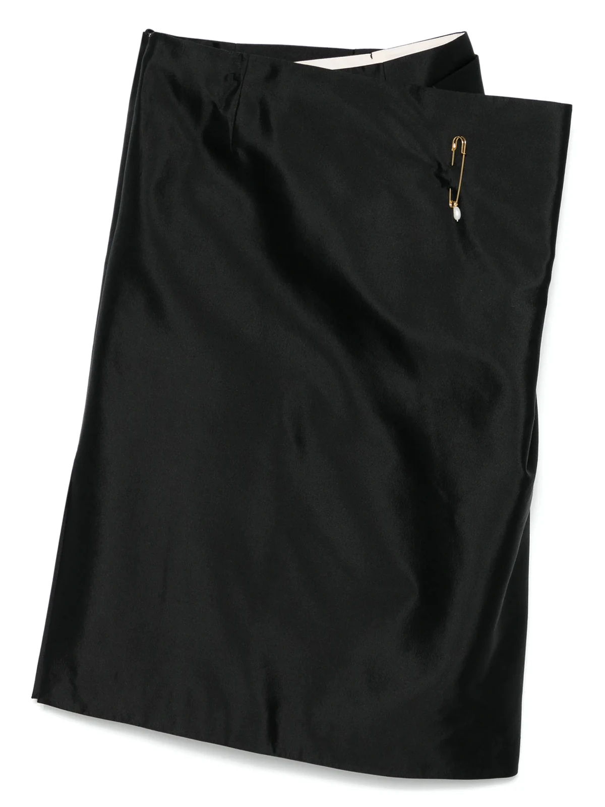 Fold Front midi skirt