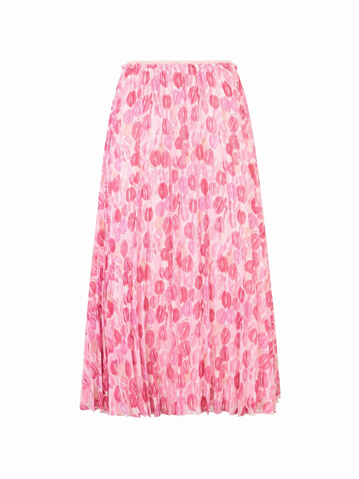 pleated midi skirt