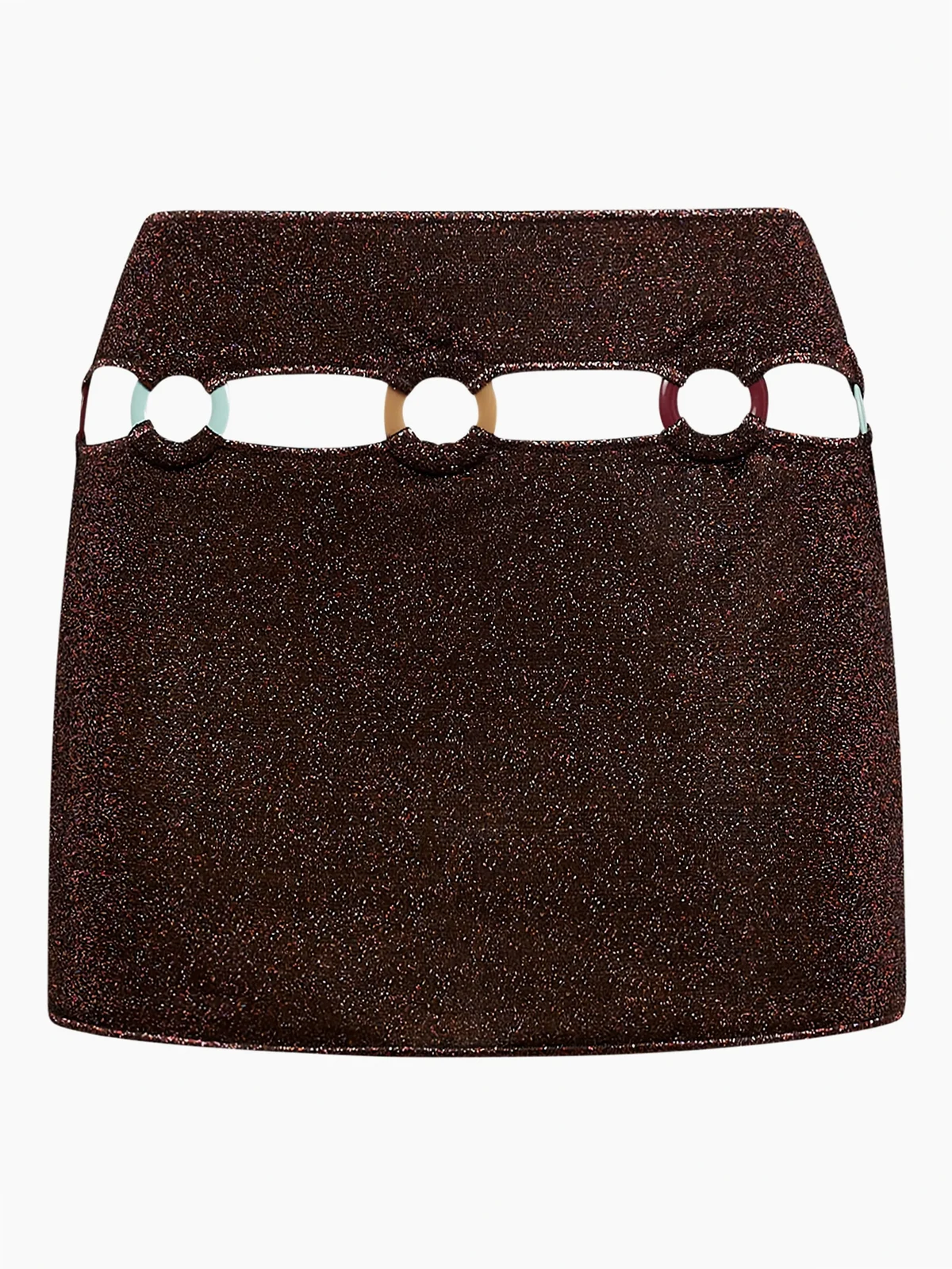 Lumière multi-ring mini skirt