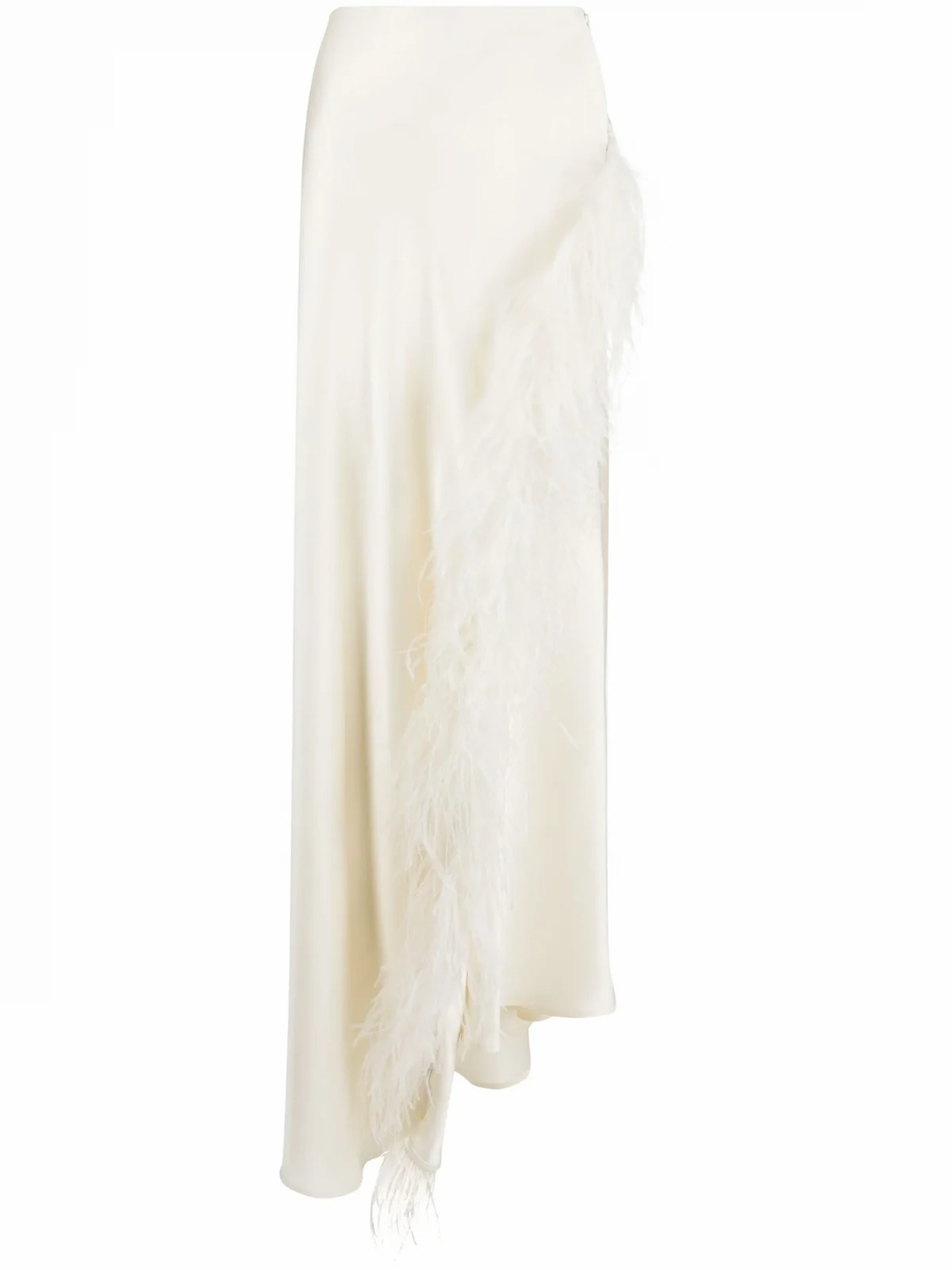 FEATHER ASYMMETRICAL SKIRT
