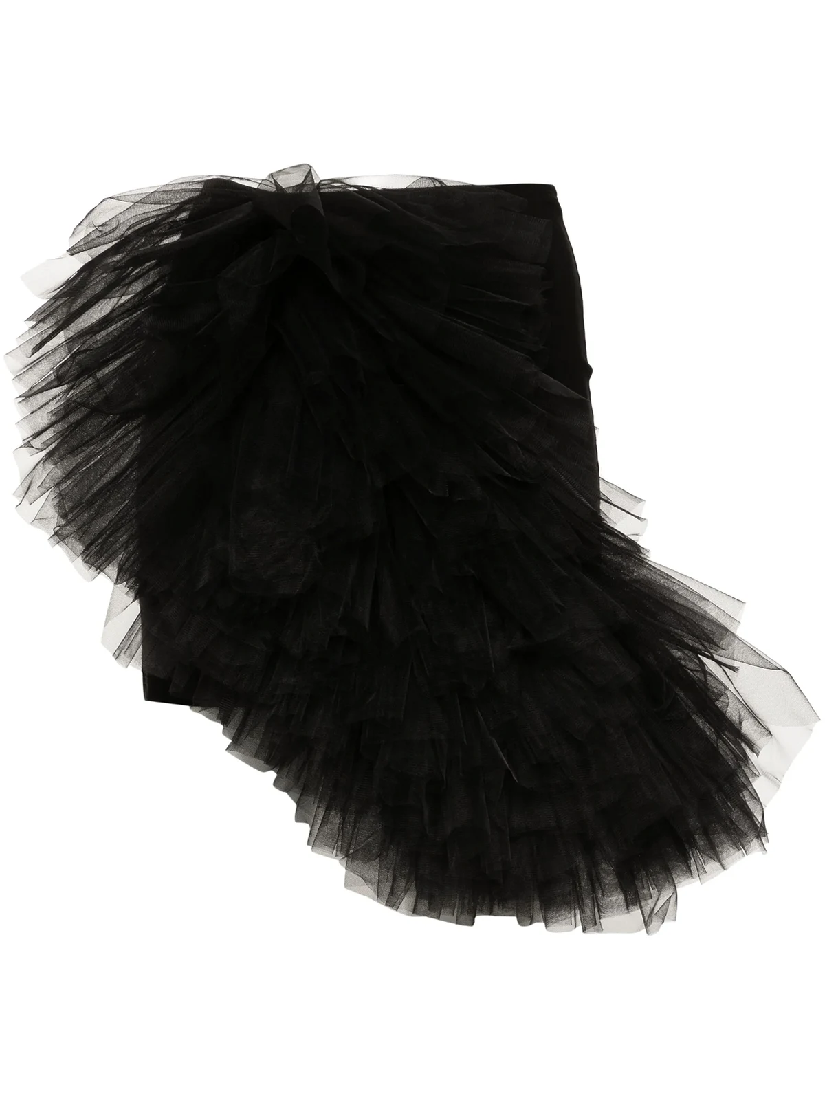 x Lia Aram tulle-insert mini skirt