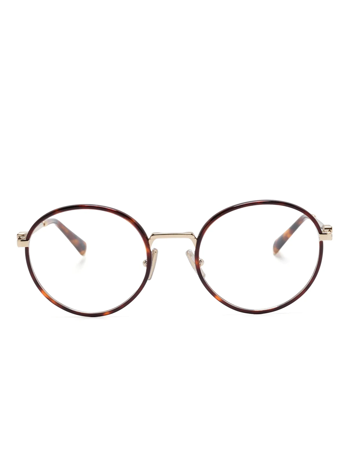 tortoiseshell-effect glasses
