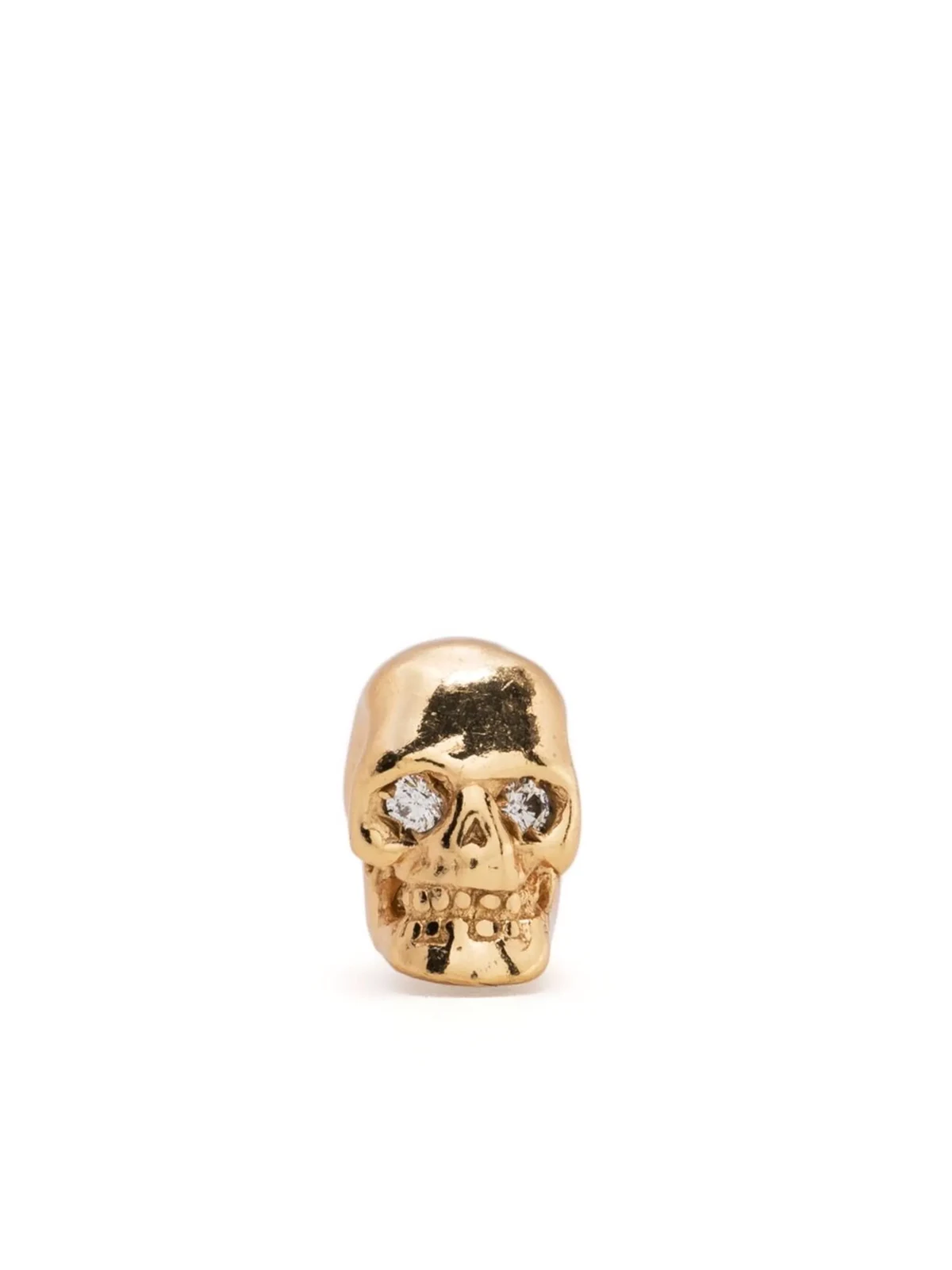 diamond eye skull single earring