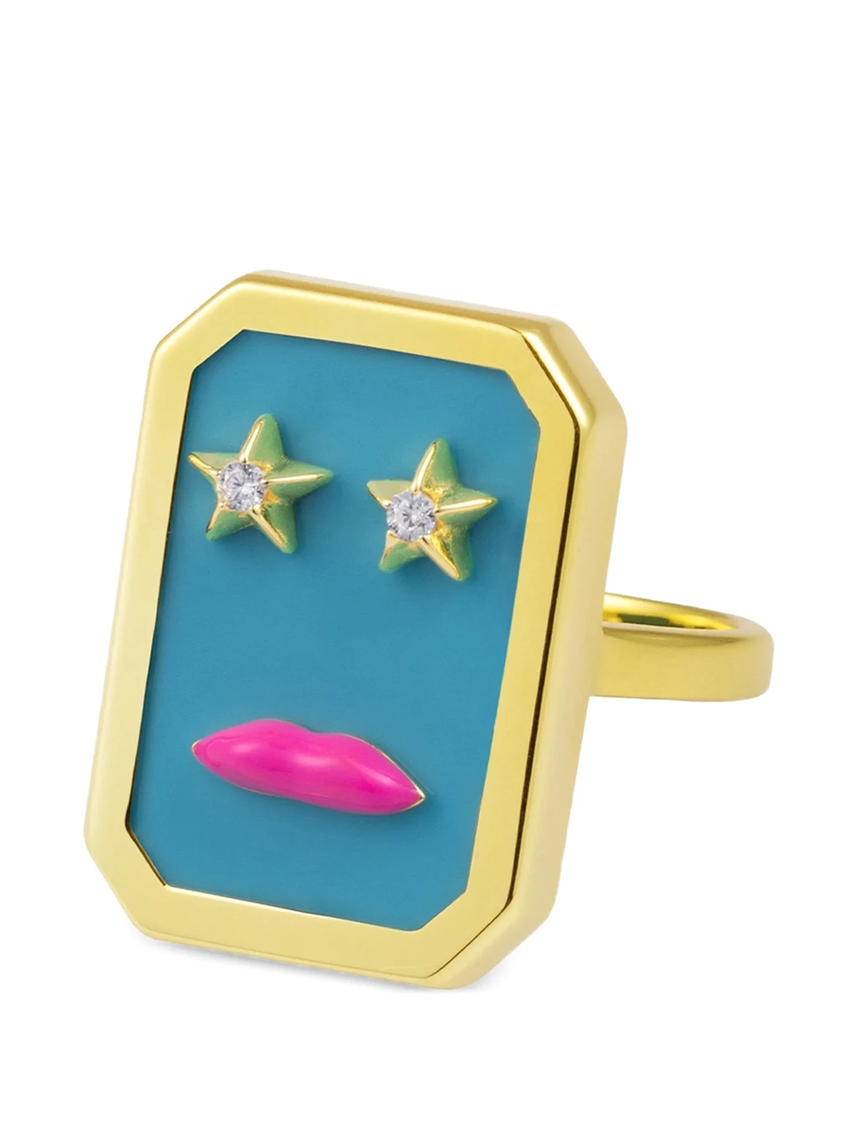 face star ring