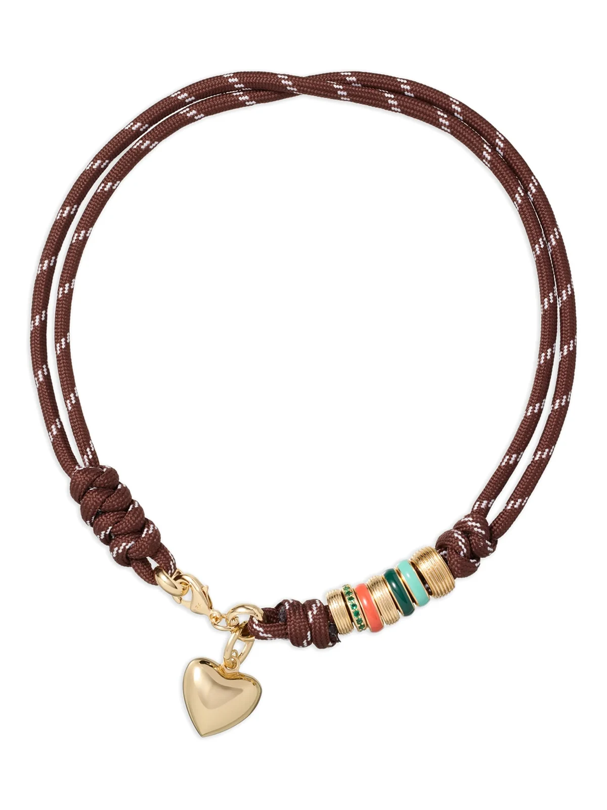 Happy Cord heart necklace