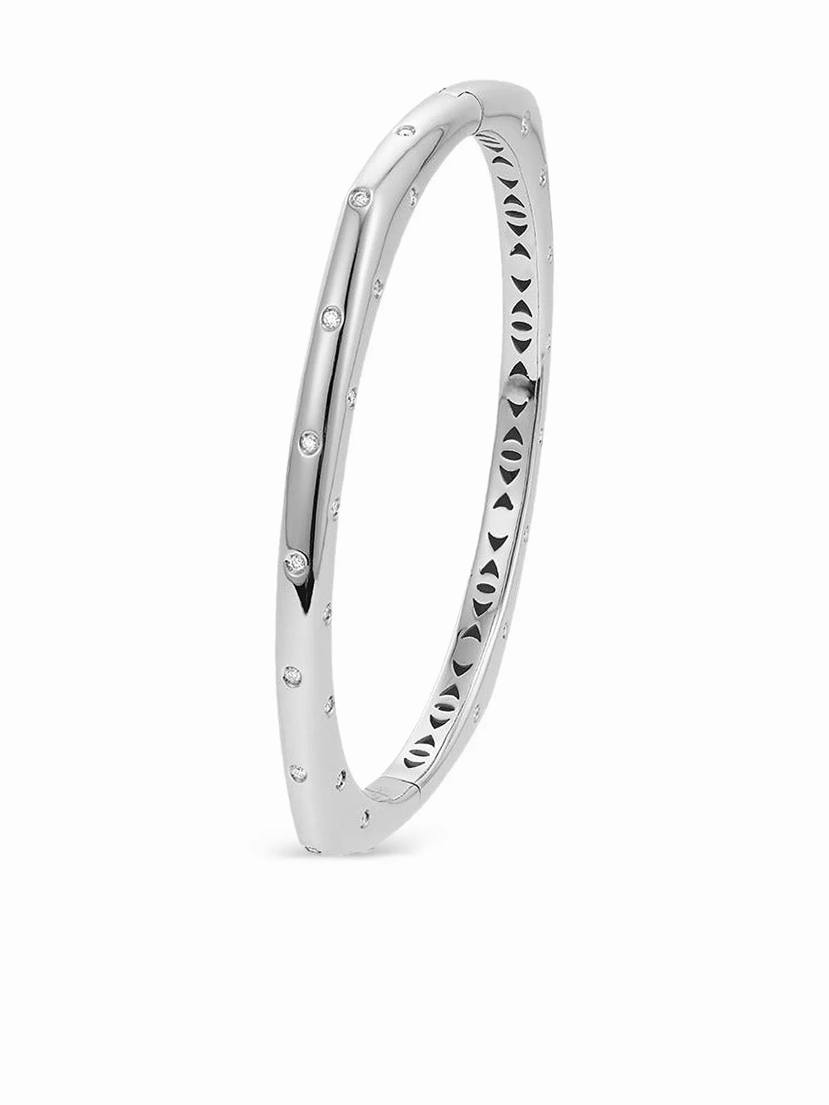 18K white gold Ghost bangle bracelet