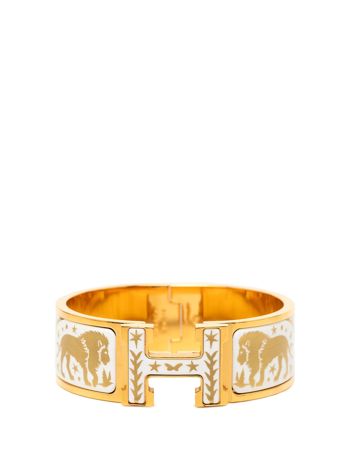 2010-2025 Wide Enamel Clic Clac H Sous le Charme d Orphee Bracelet GM costume bracelet