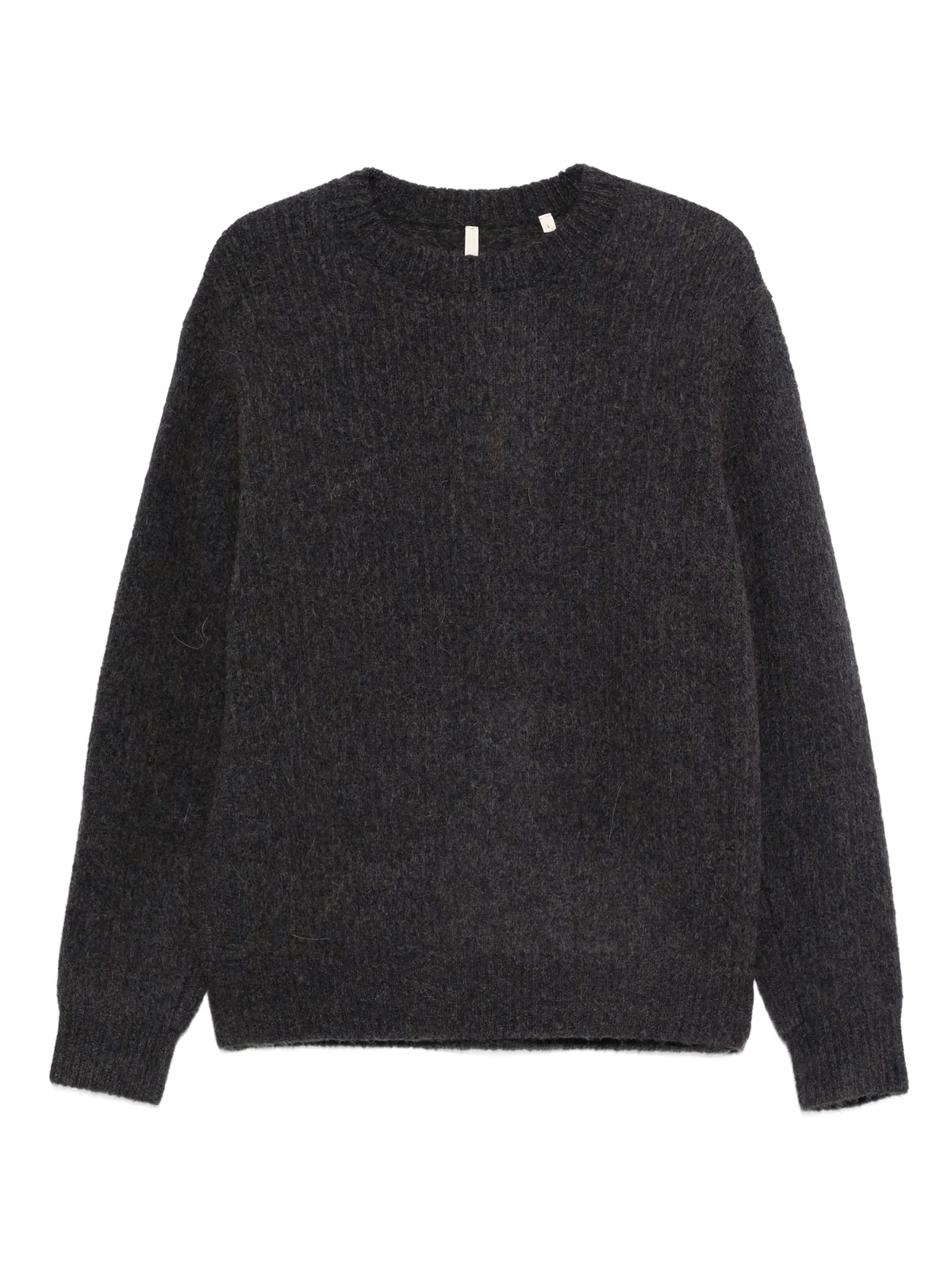 ribbed crew-neck sweater