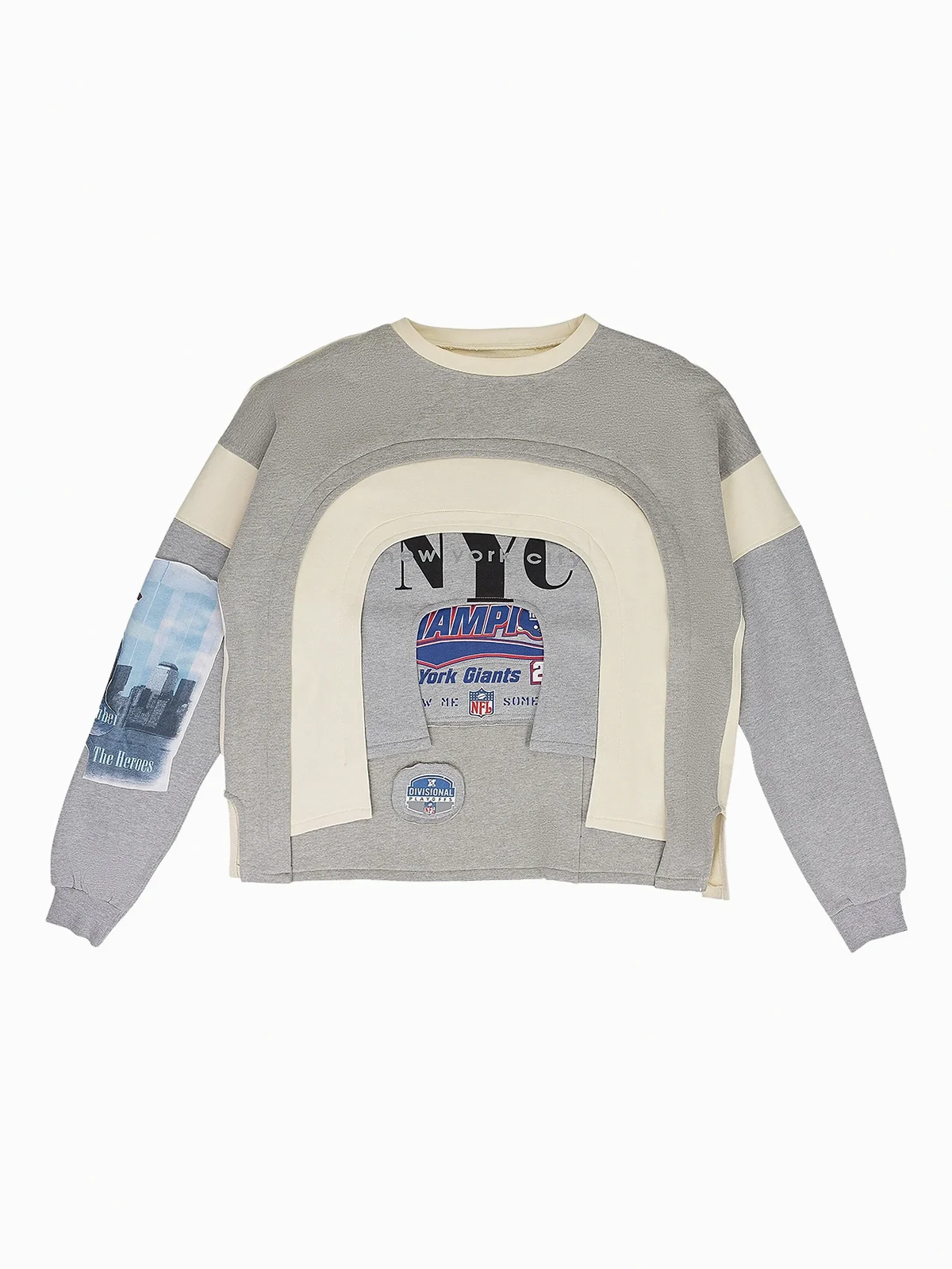 panelled sweatshirt