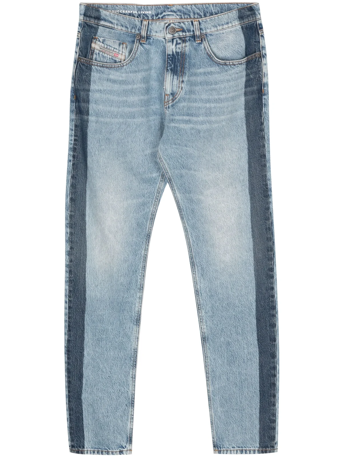 mid-rise slim-fit jeans