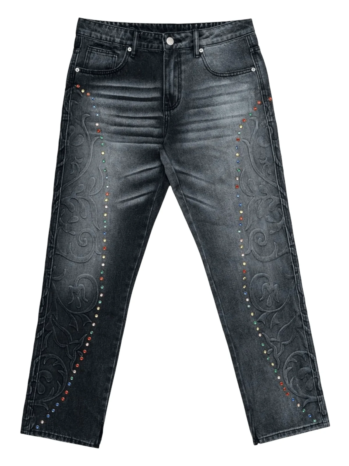 Cathedral rhinestone jeans