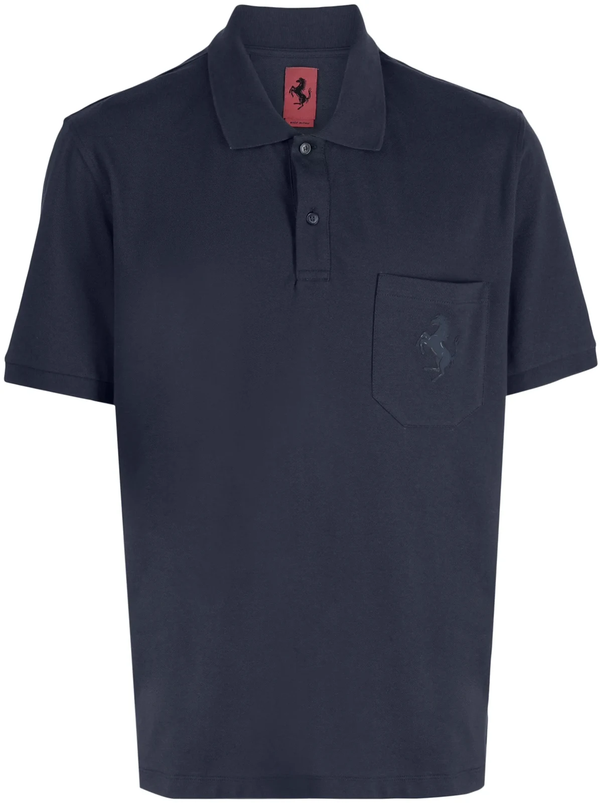 logo-patch short-sleeved polo shirt