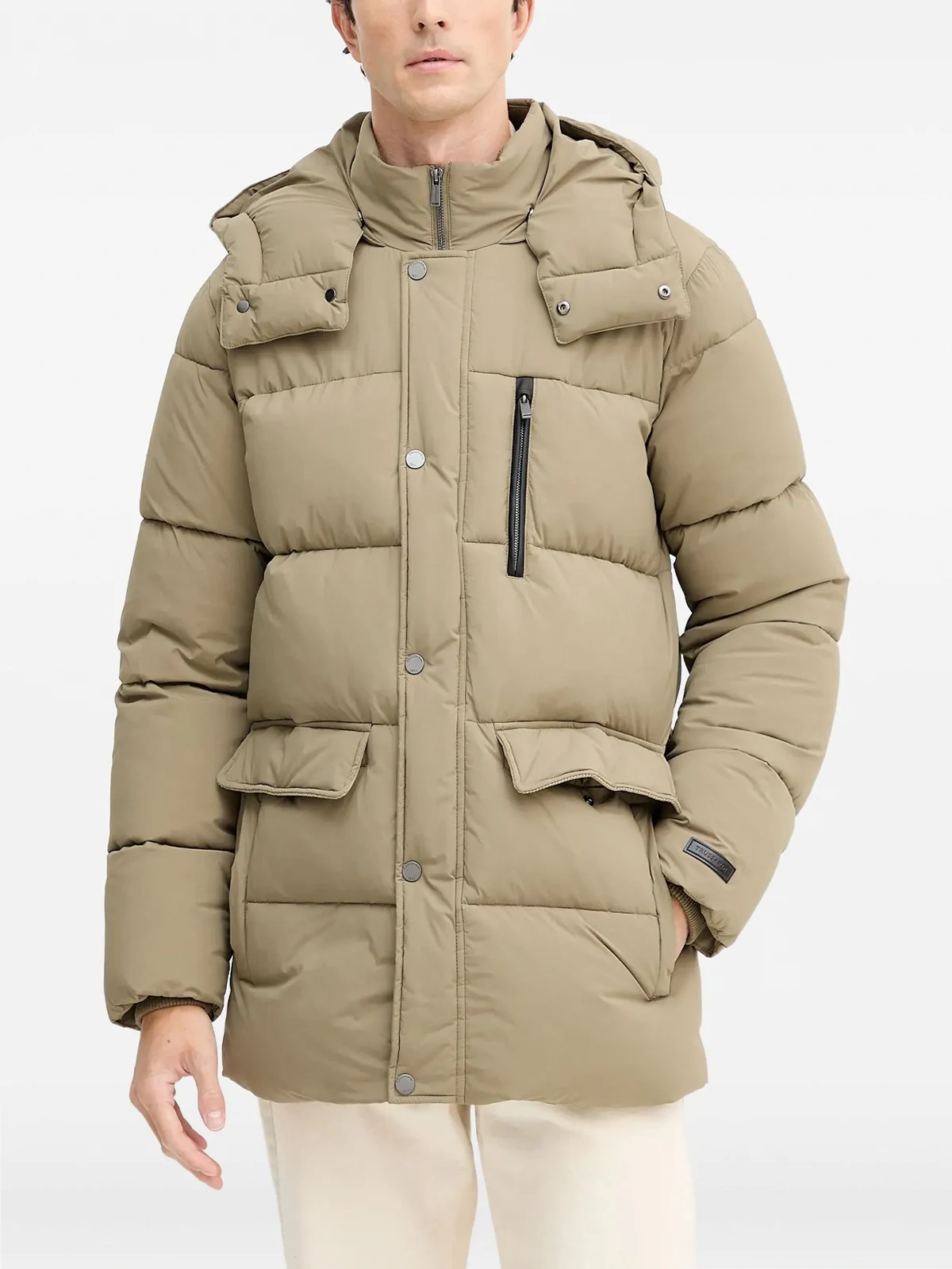 hooded puffer coat