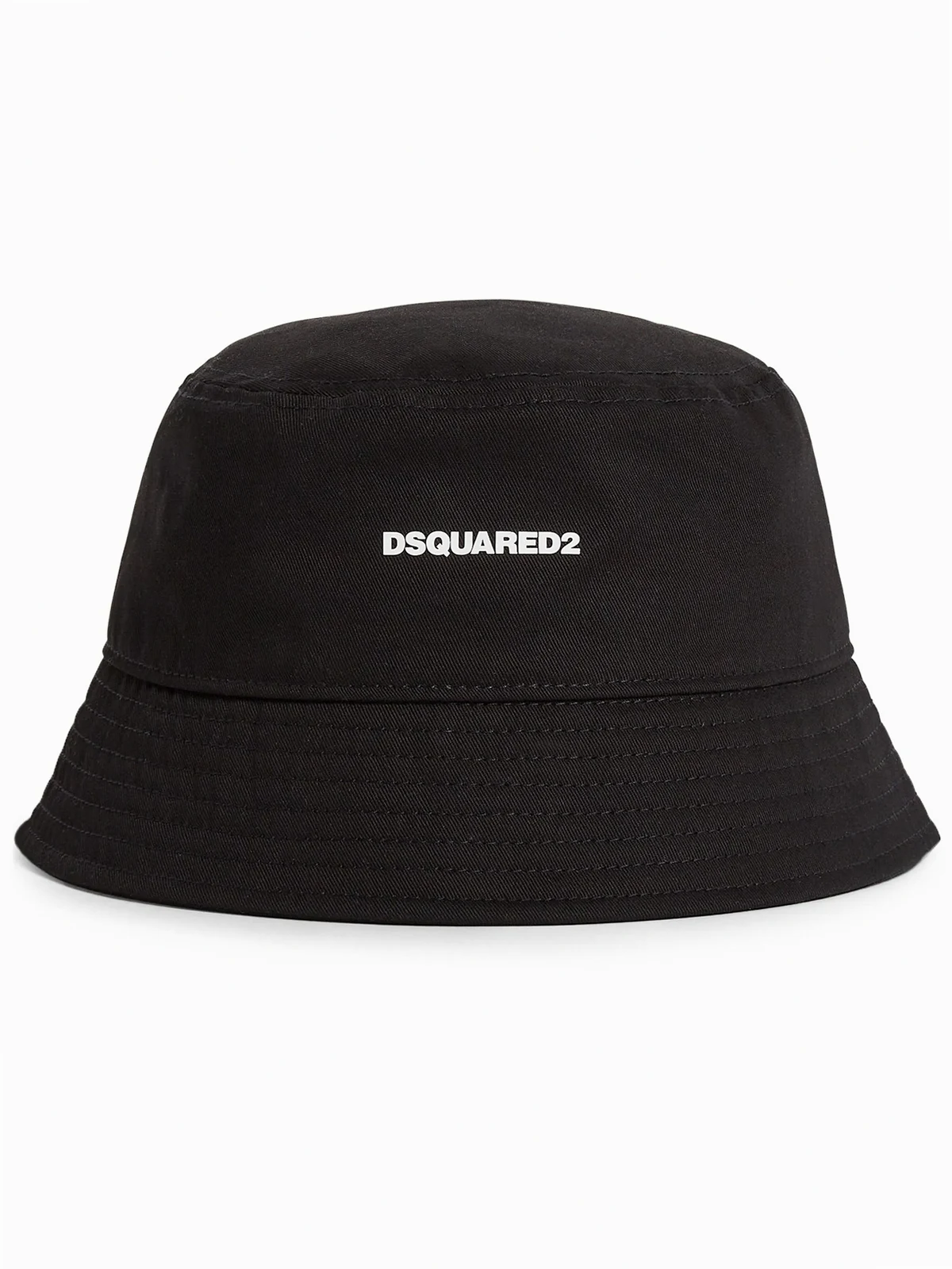 logo-print cotton bucket hat