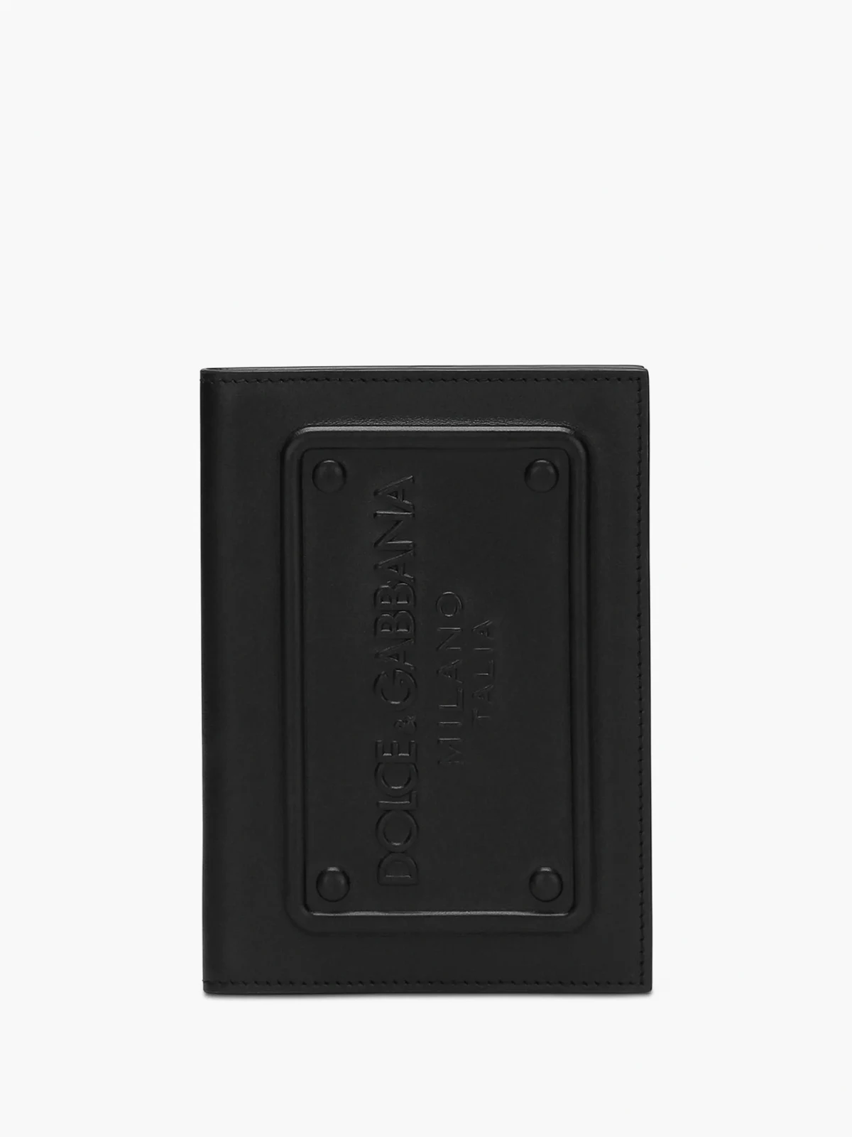 logo-embossed leather wallet