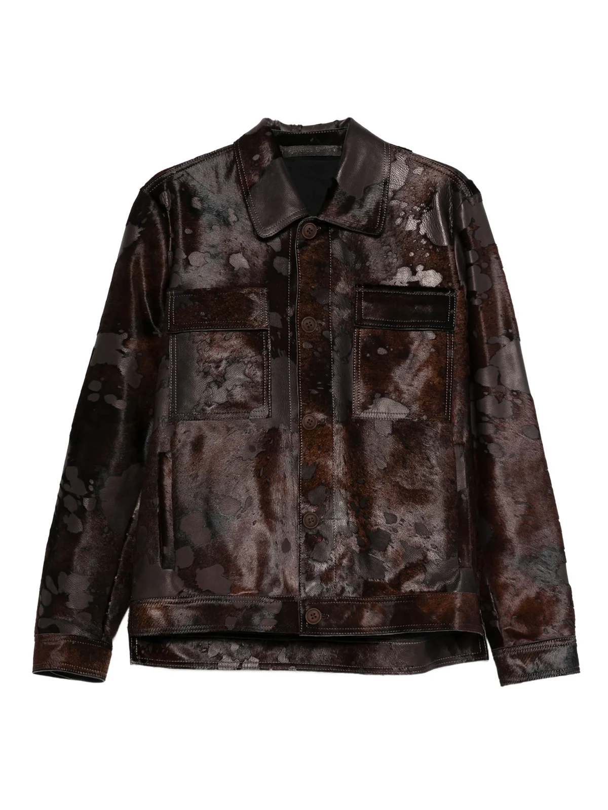 patch-pocket suede jacket