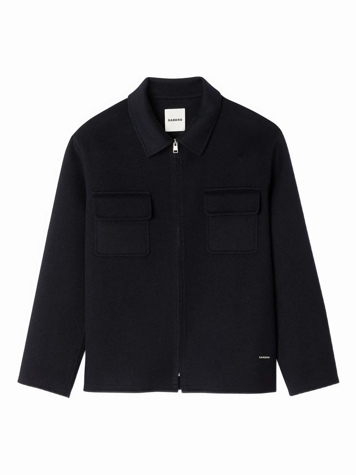 wool blend shirt jacket