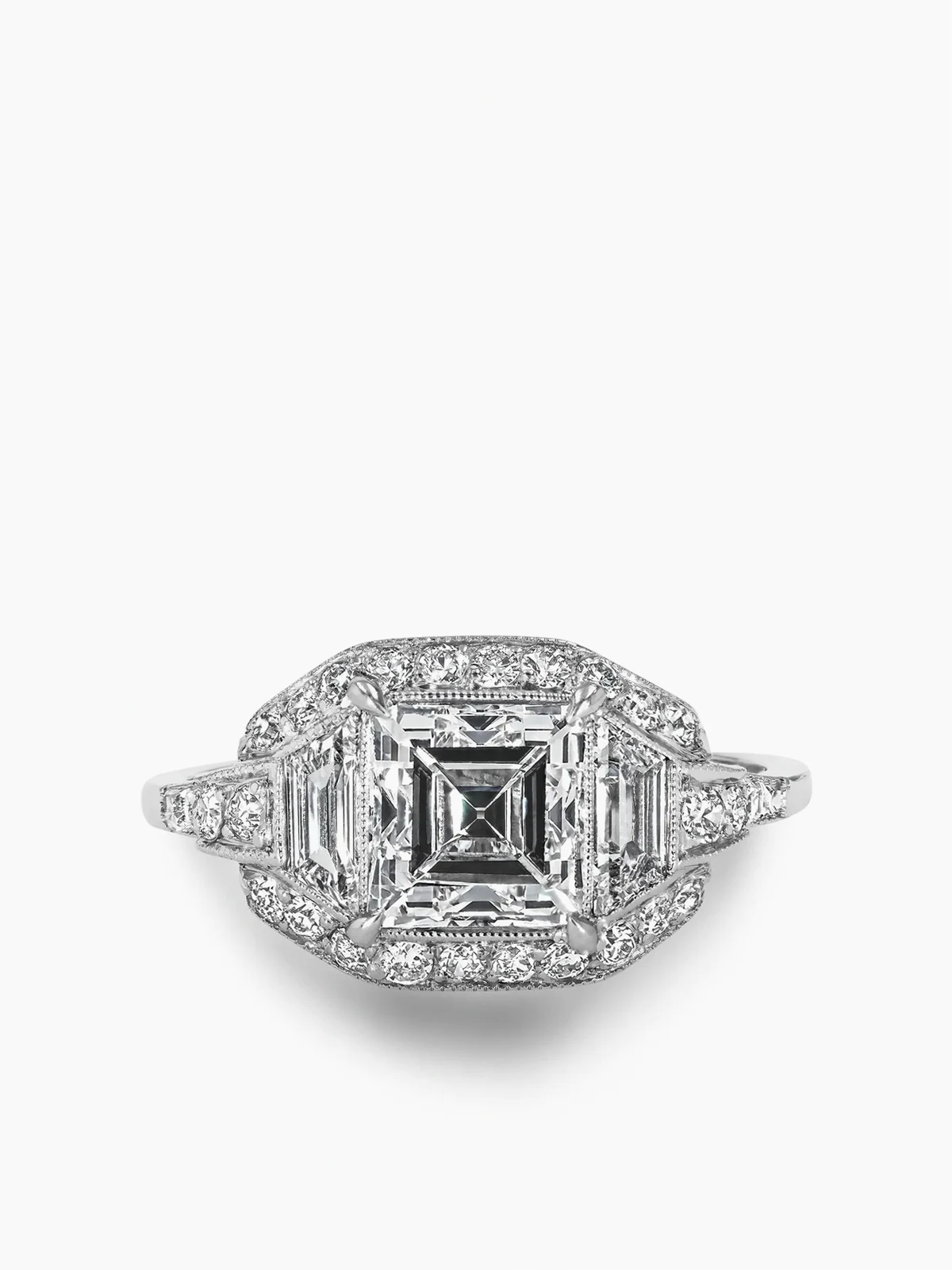 platinum Art Deco diamond ring