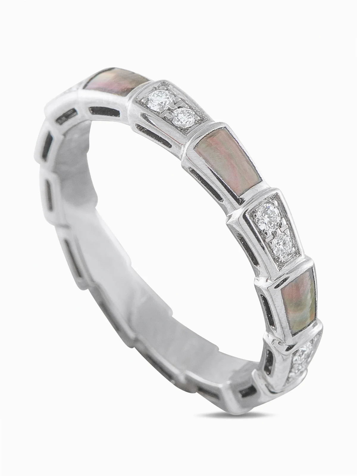 Serpenti diamond ring