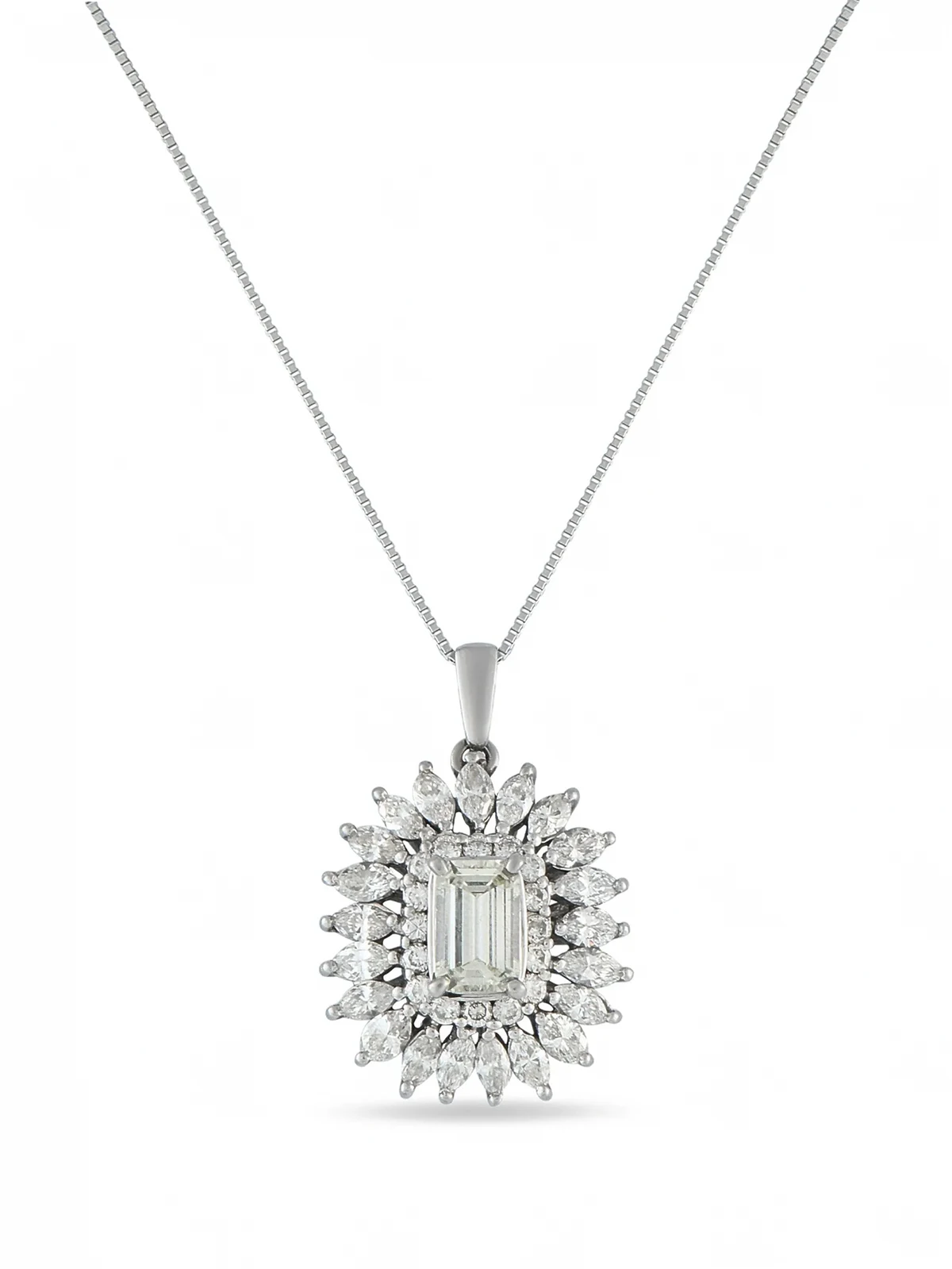 platinum diamond necklace