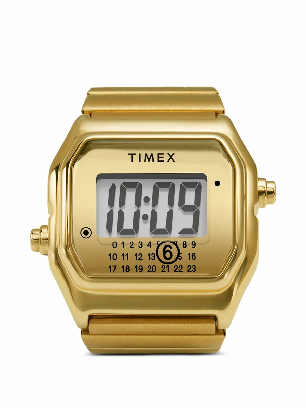 x MM6 T80 digital bijoux steel 20mm ring watch