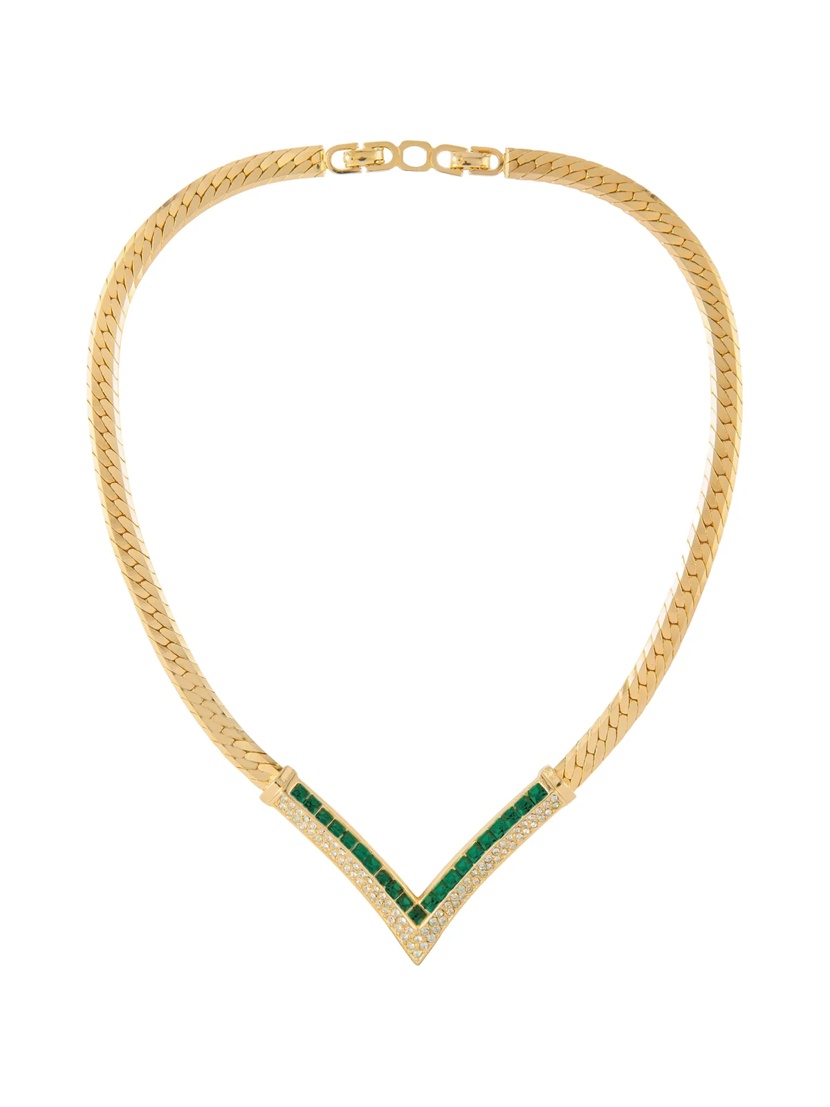 1980s V-shaped necklace