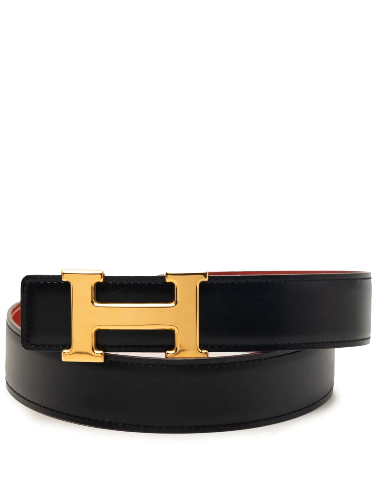 1996 Box Calf and Gulliver Constance H Reversible belt
